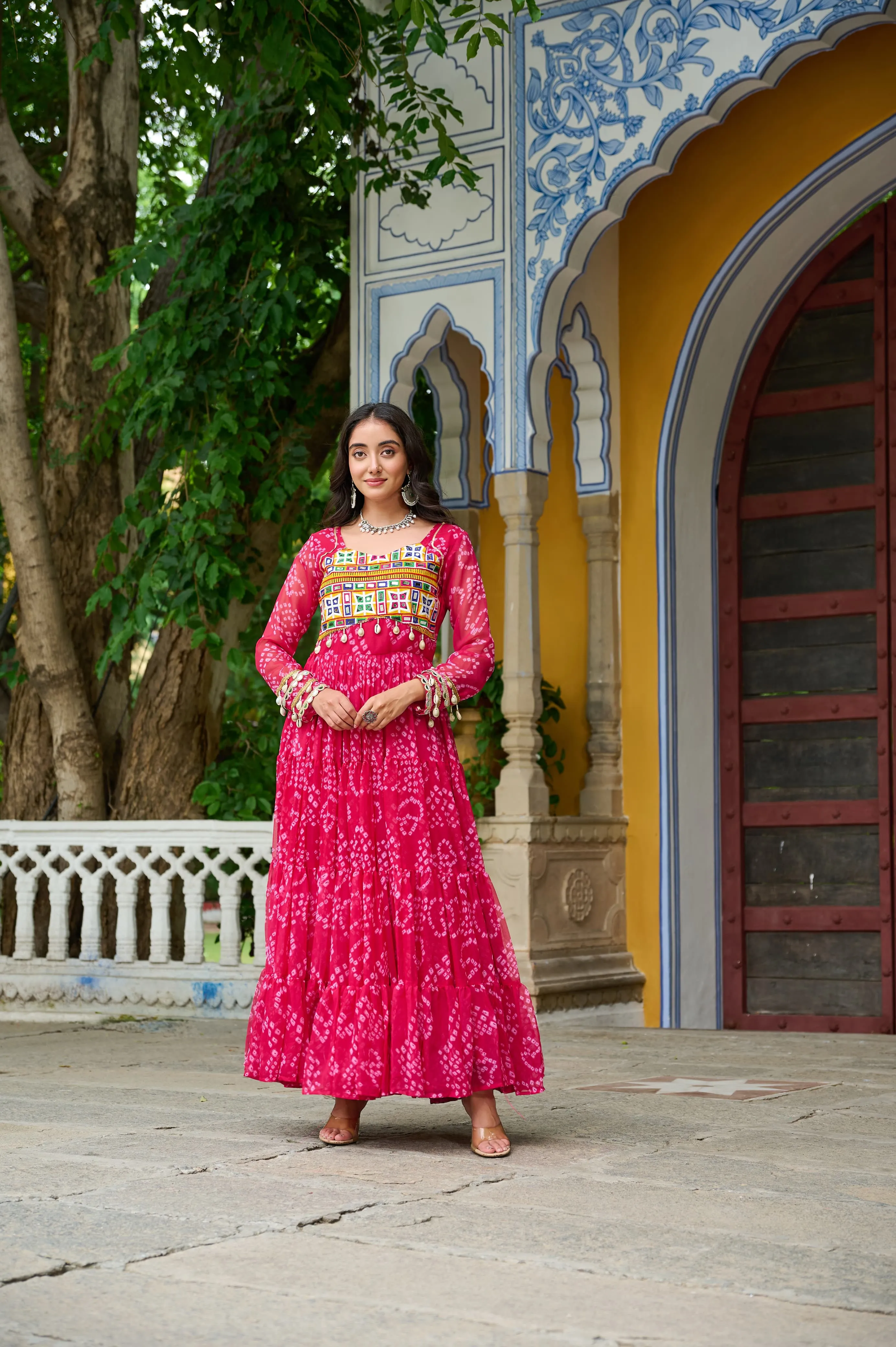 Bandhani Print Work Navratri outfits - Image 15 in Surat